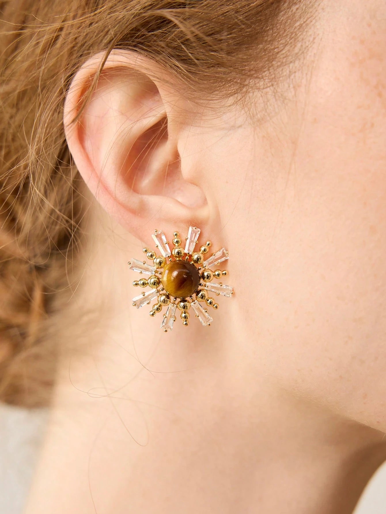Celestia Sunburst Statement Earrings