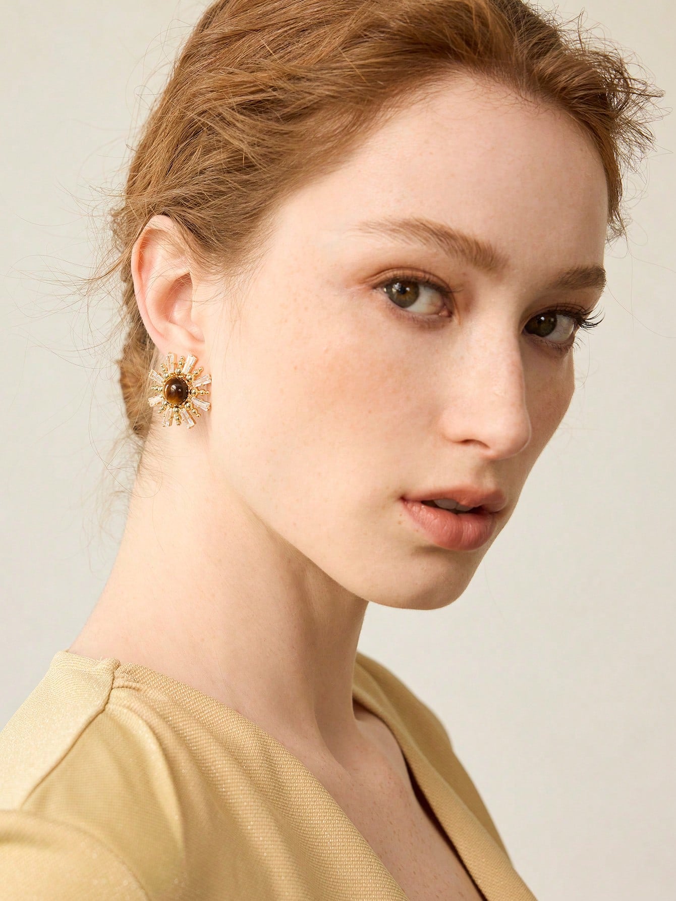Celestia Sunburst Statement Earrings