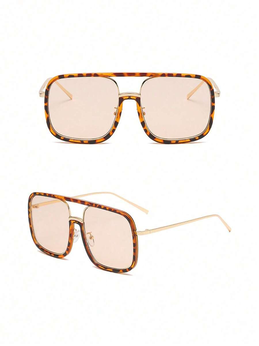 The Saint ™ Oversized Geometric Tortoise Sunglasses