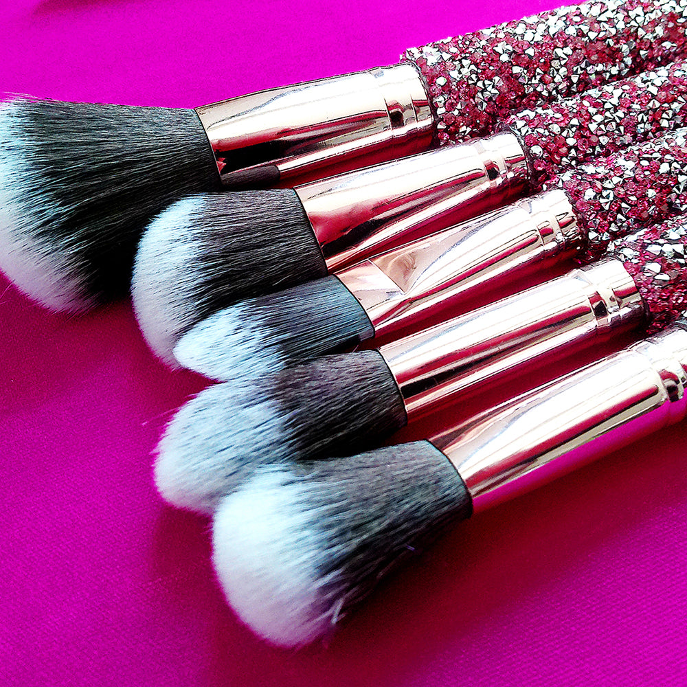 Diamond Inlaid Makeup Brush Set