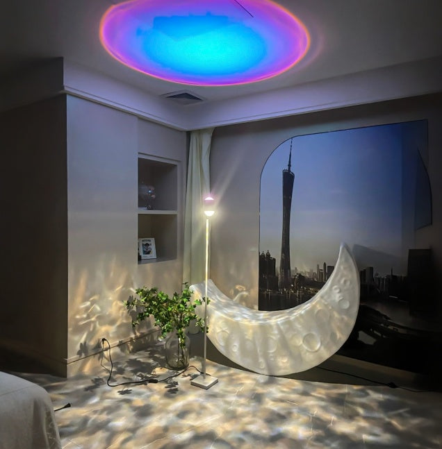 Dual Head Sunset Aurora Floor Lamp Projector