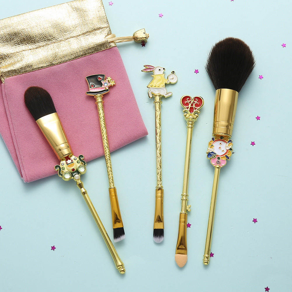 Princess-Style Makeup Brush Set