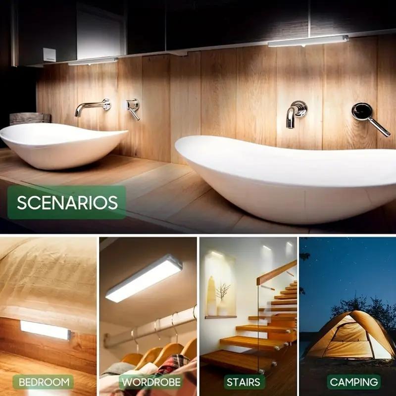 Bedside Ambient LED Night Light – Under Cabinet &amp; Wall Mounted Warm Glow Light