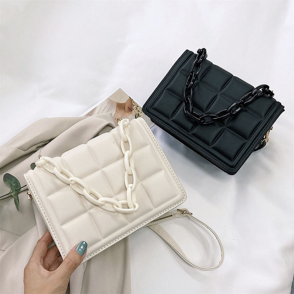 Vintage Checker Shoulder Bag