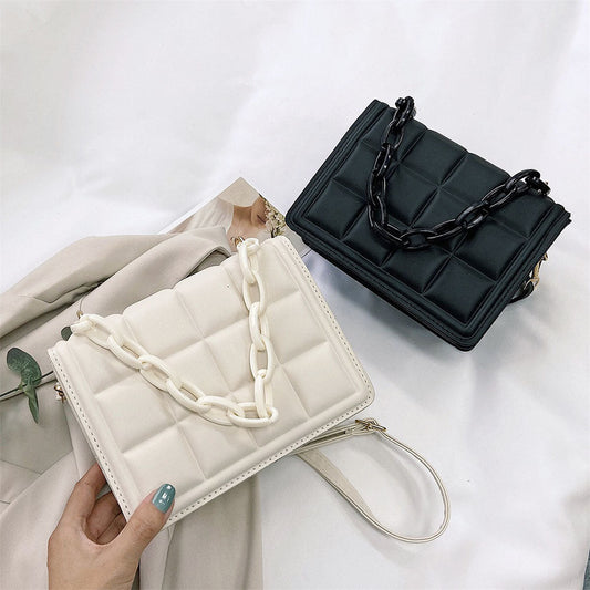 Vintage Checker Shoulder Bag