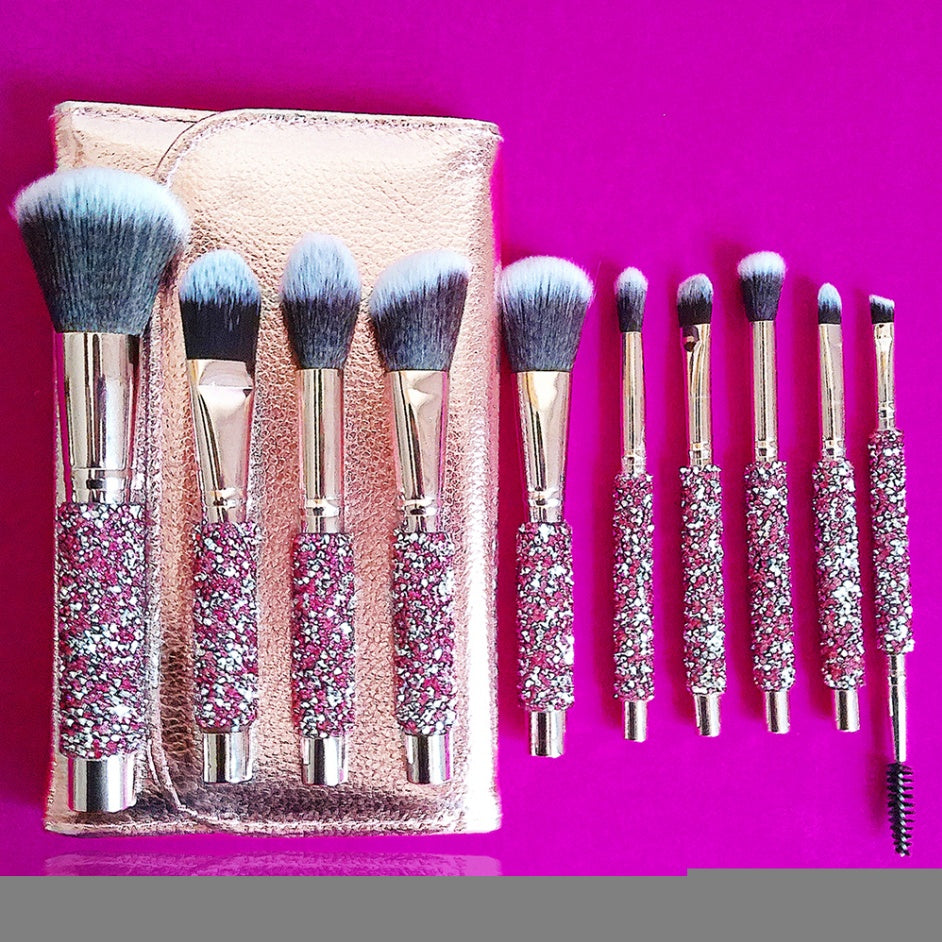Diamond Inlaid Makeup Brush Set