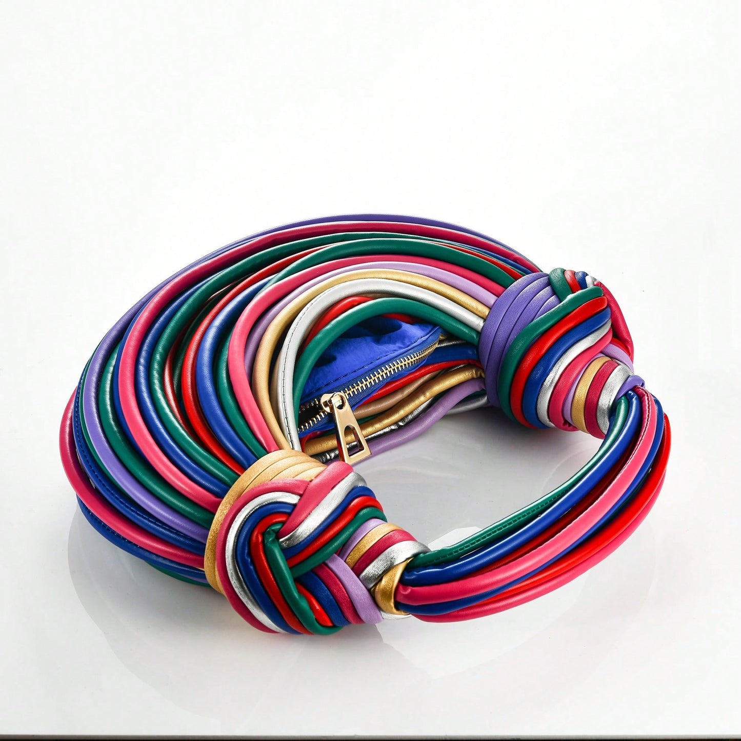 Chroma & Gold Knot Tube Tote